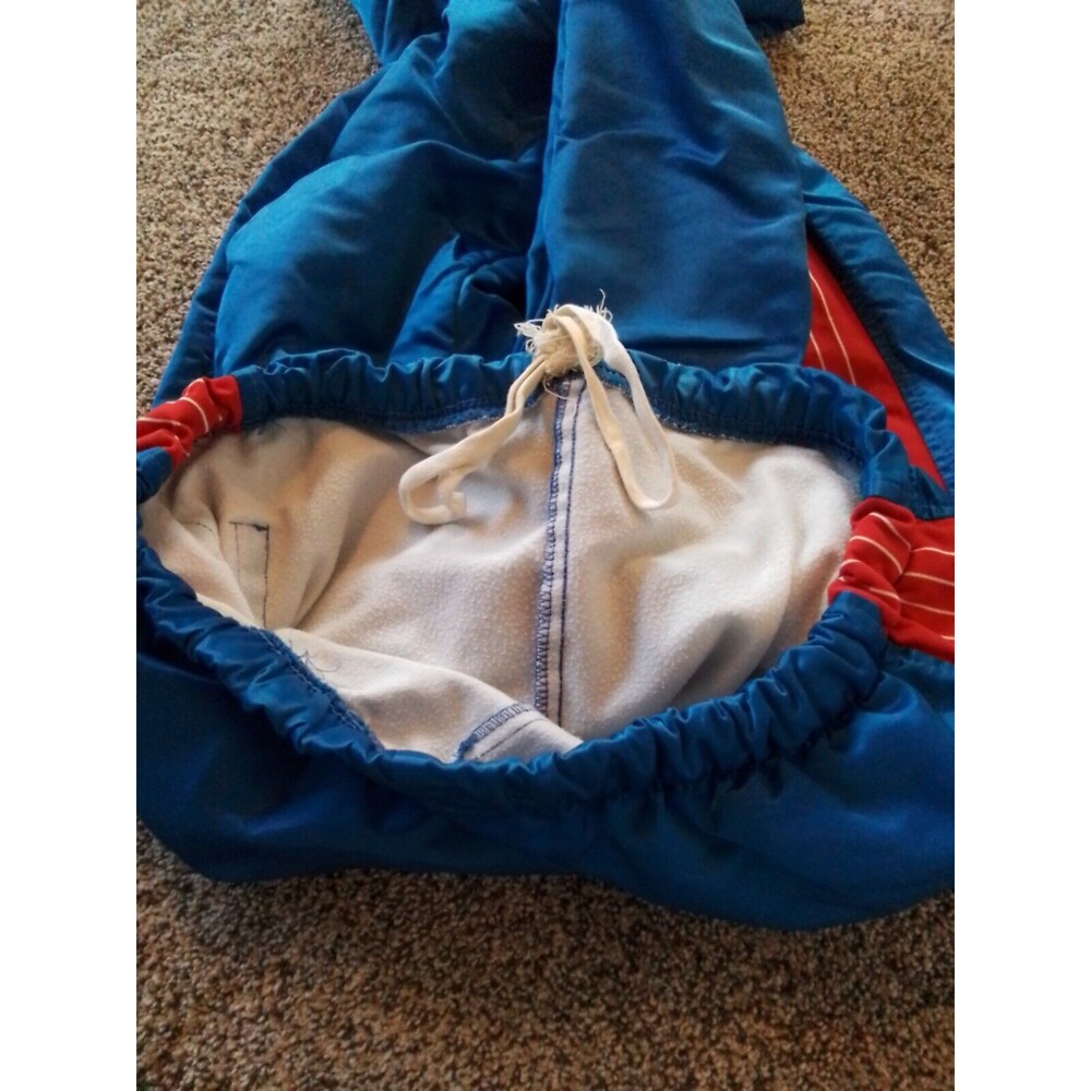 Vintage Wrestling Warm Ups Top & Bottoms Bears 1980's Quality Blue Red Retro - Picture 11 of 11